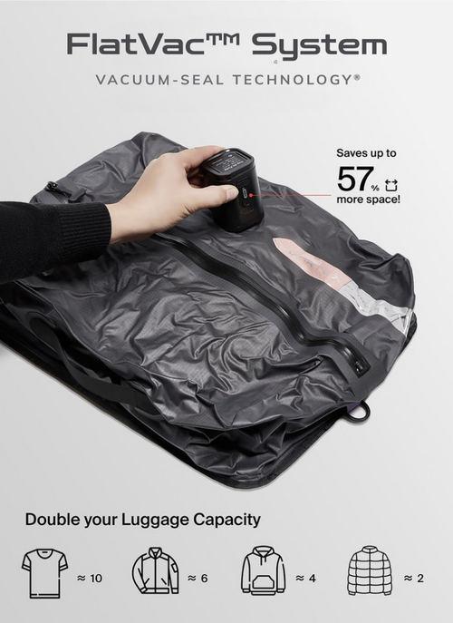 Sac de voyage à compression sous vide